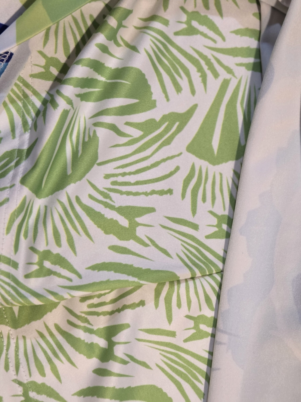 Gretchen Scott Lime & Blue Print Skirt - Picture 6 of 7